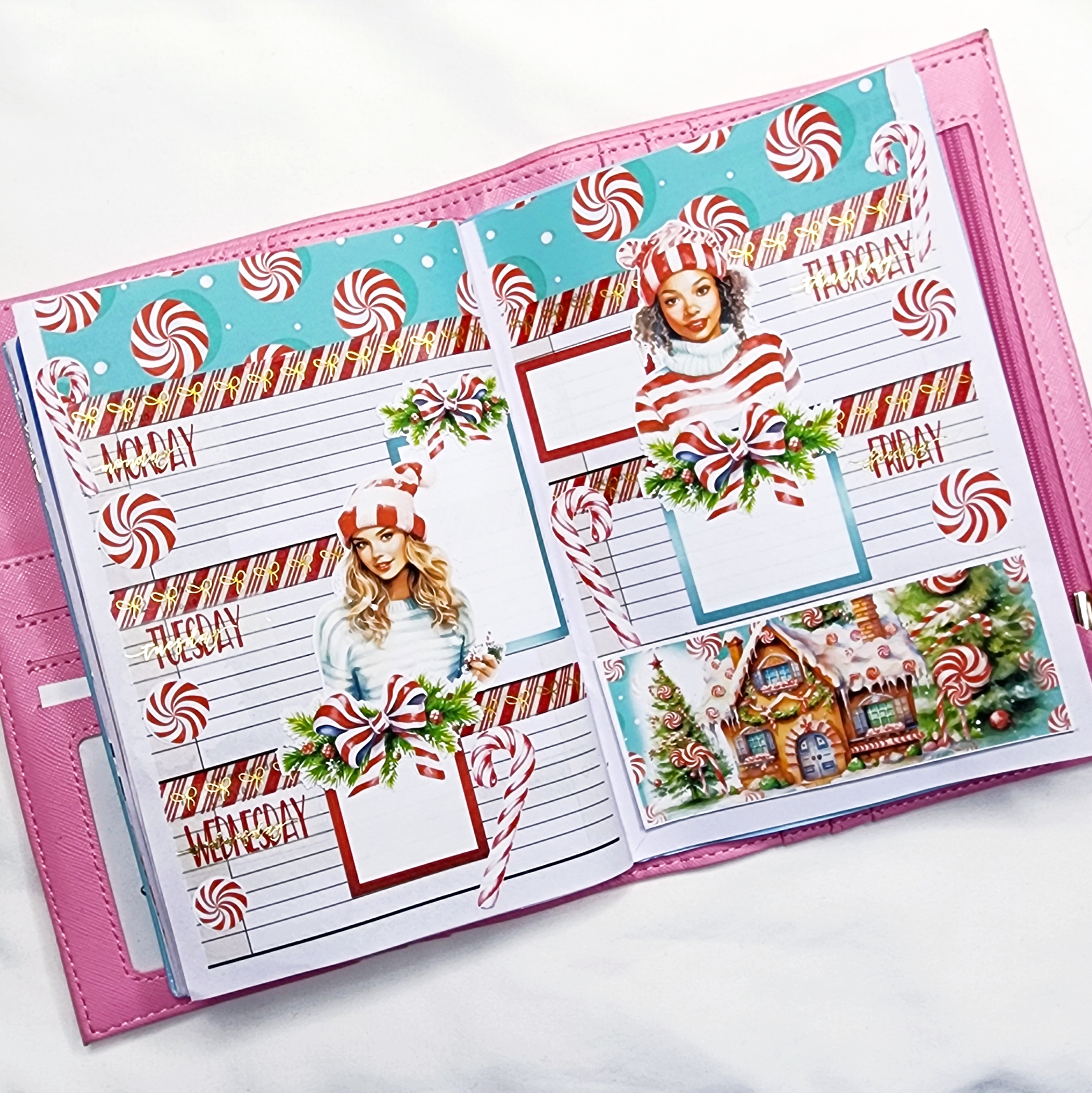 Peppermint in the Dollar Tree Planner