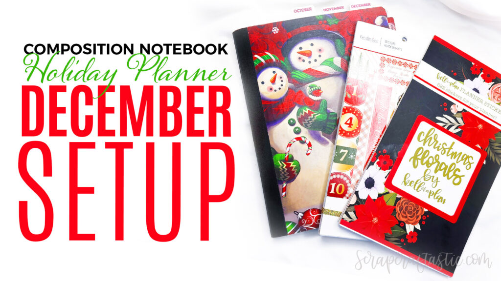 Composition Notebook Holiday Planner December 2023