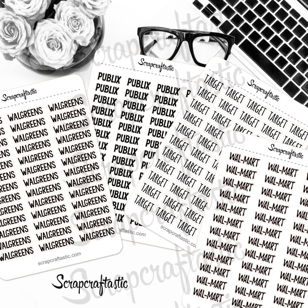 Store Printable Stickers