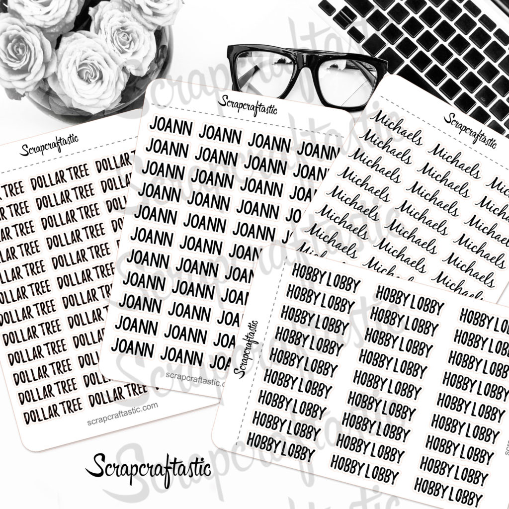 Craft Store Printable Stickers