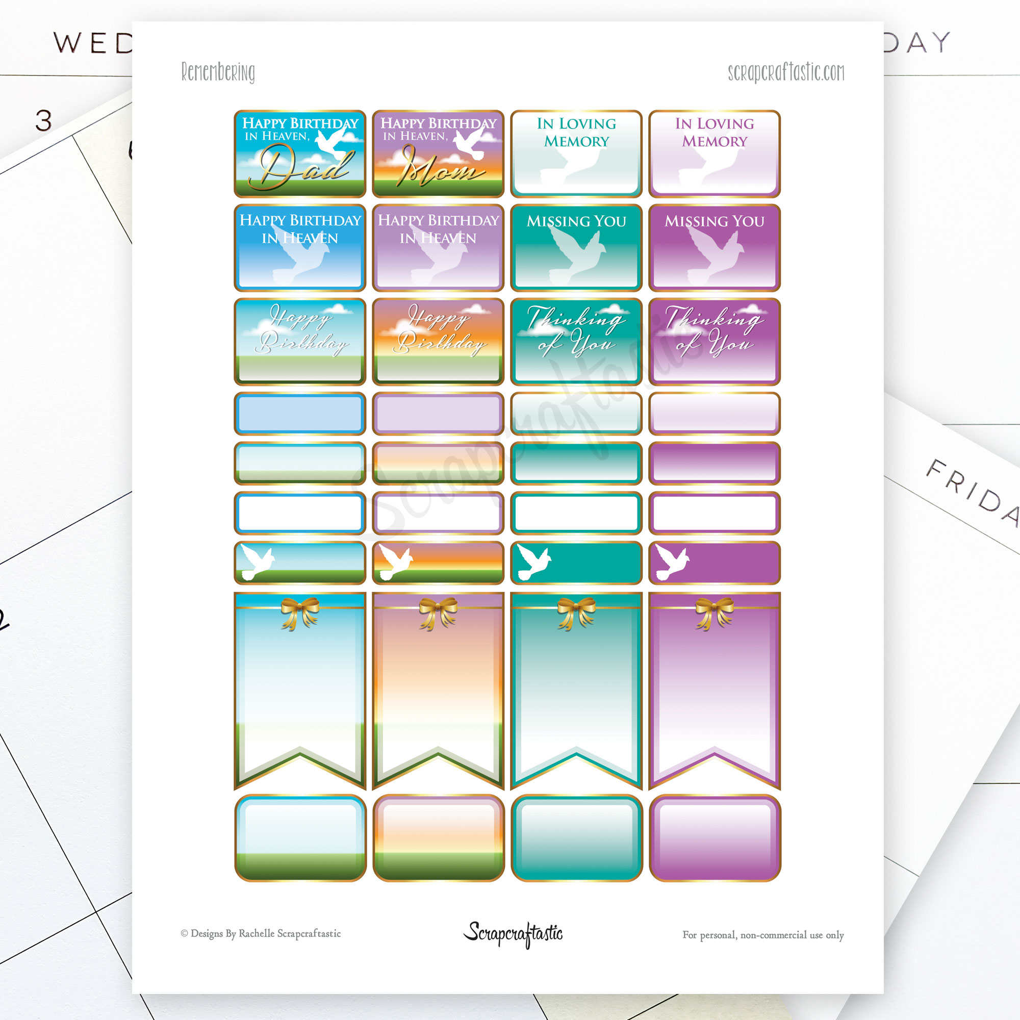 remembering free printable planner stickers for mambi happy planner scrapcraftastic
