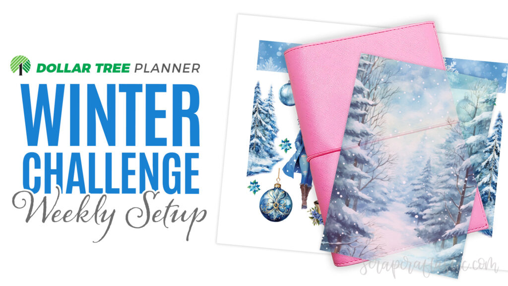 DOLLAR TREE Winter Planner Challenge Weekly Setup Plan With Me