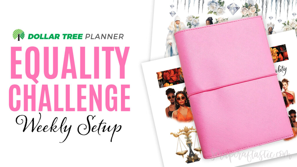 Dollar Tree Planner Weekly Challenge Equality and Ice Ice Baby