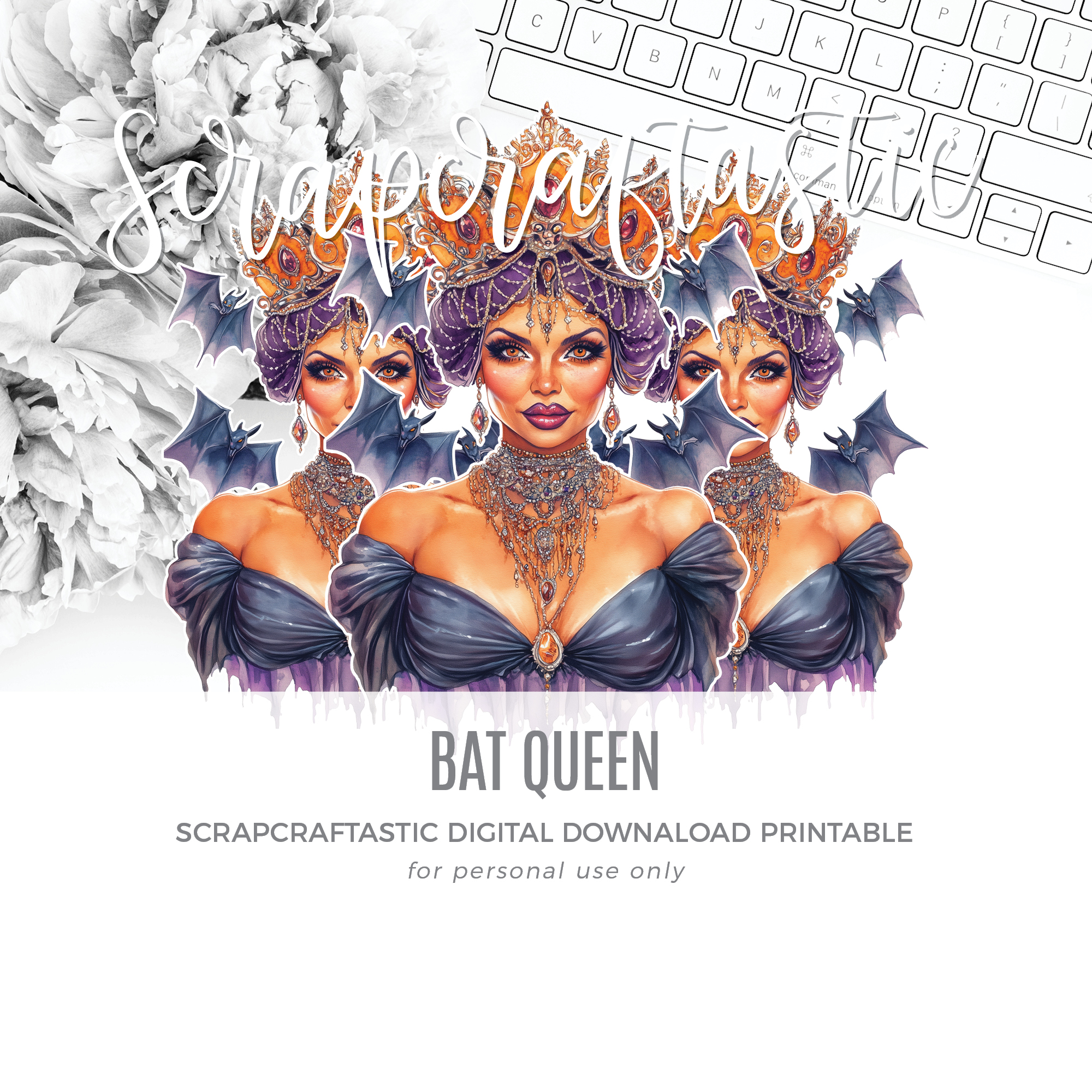 Bat Queen Mega Sticker Digital