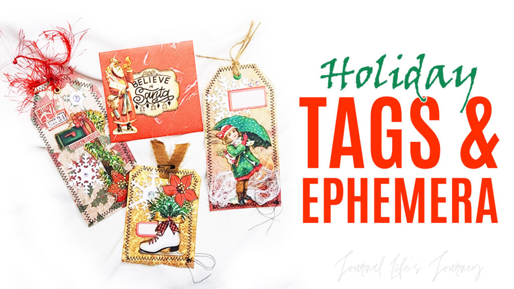 Tags & Ephemera Christmas Craft With Me