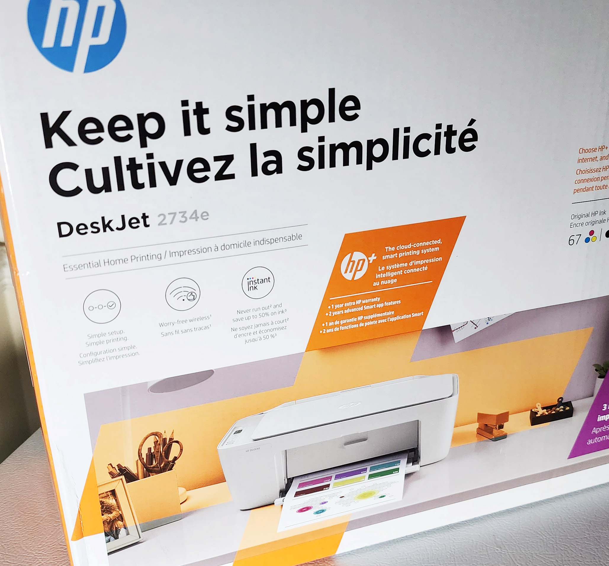 HP DeskJet 2734e and HP Instant Ink