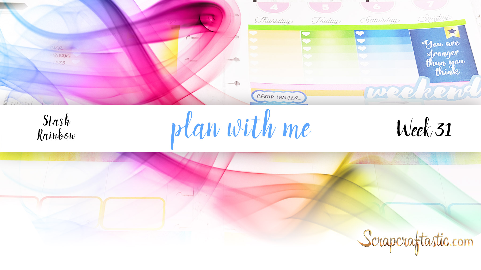 Rainbow Happy Planner Plan With Me Week 31