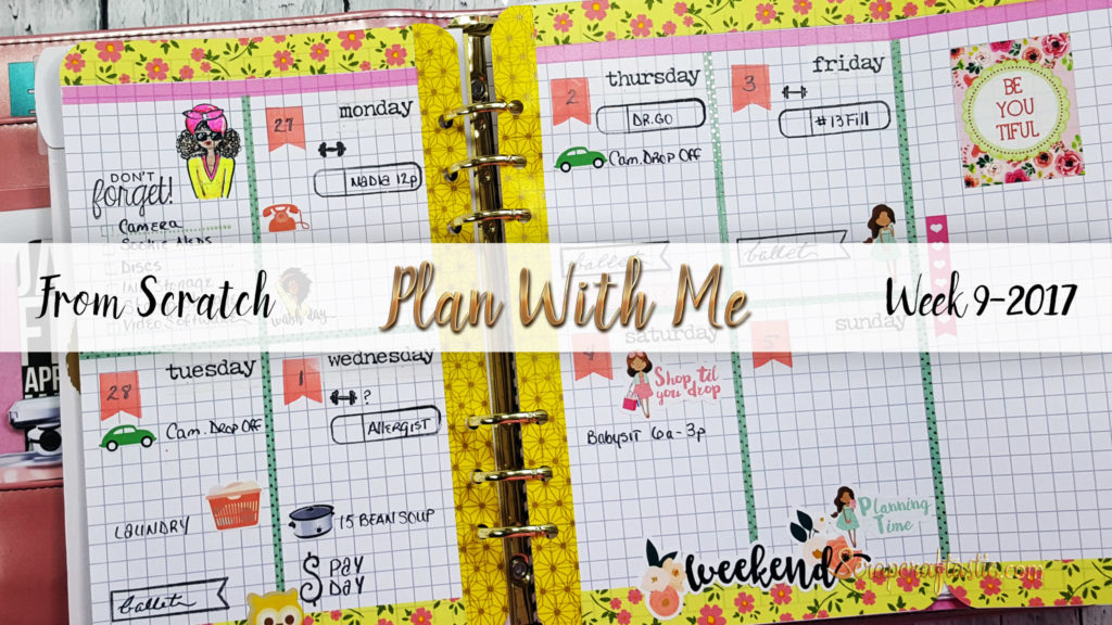 Plan With Me "From Scratch" for A5 Michael's Recollections Planner / Week 2-2017 / Scrapcraftastic