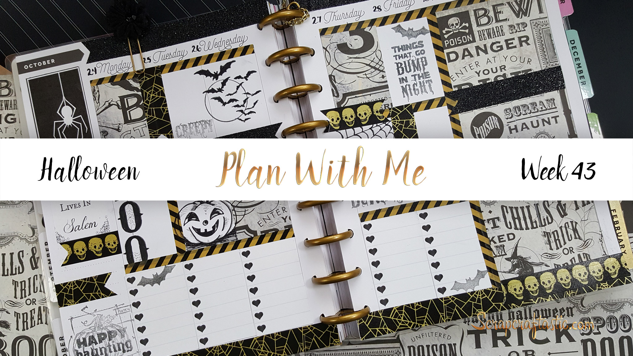 Halloween Happy Planner Spread