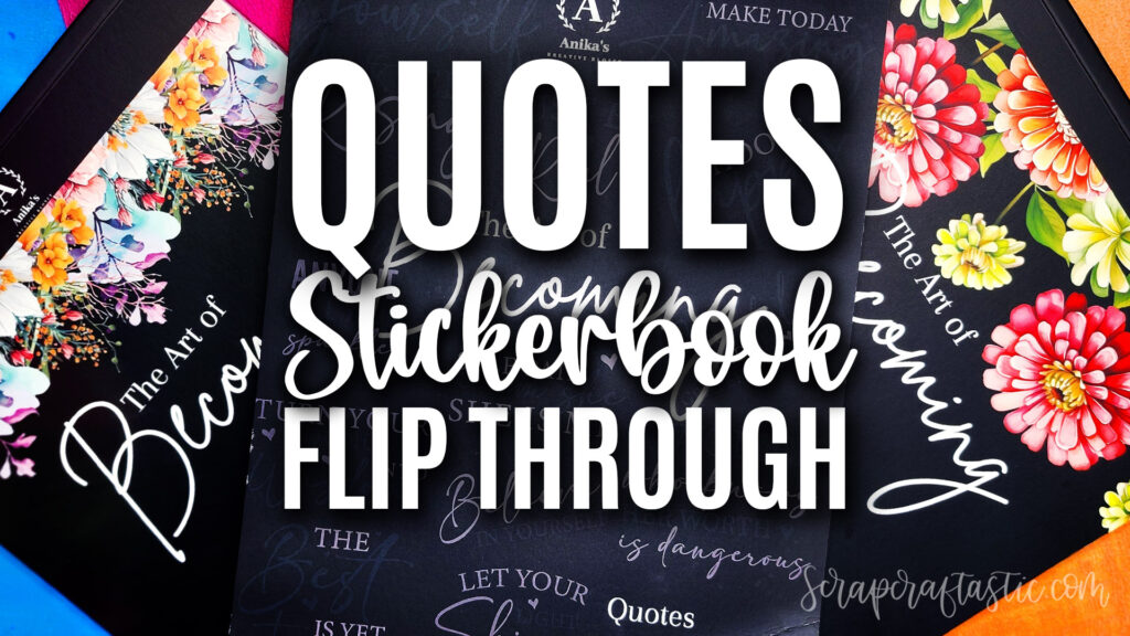 Quotes Stickerbook Flip Through