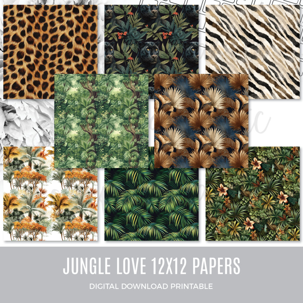 Jungle Love Pattern Paper