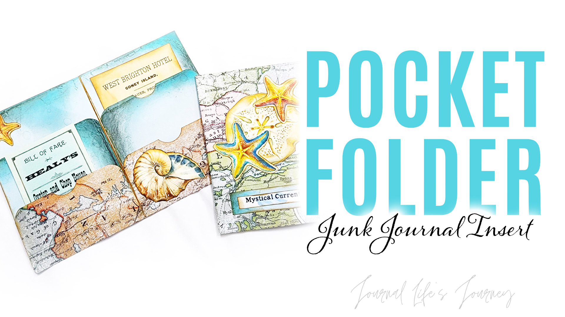 EASY DIY Pocket Folders Ephemera Holders Junk Journal Inserts