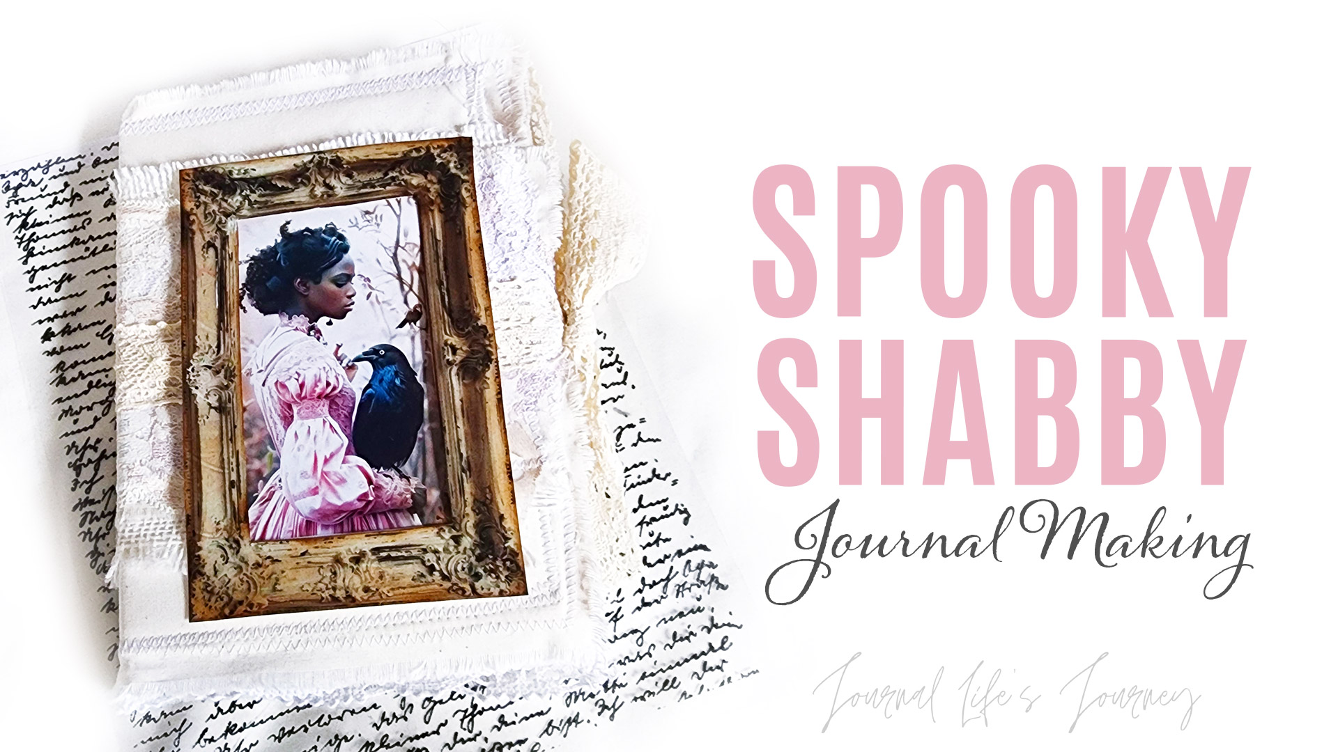 Making A Spooky Shabby Chic Journal Craft With Me