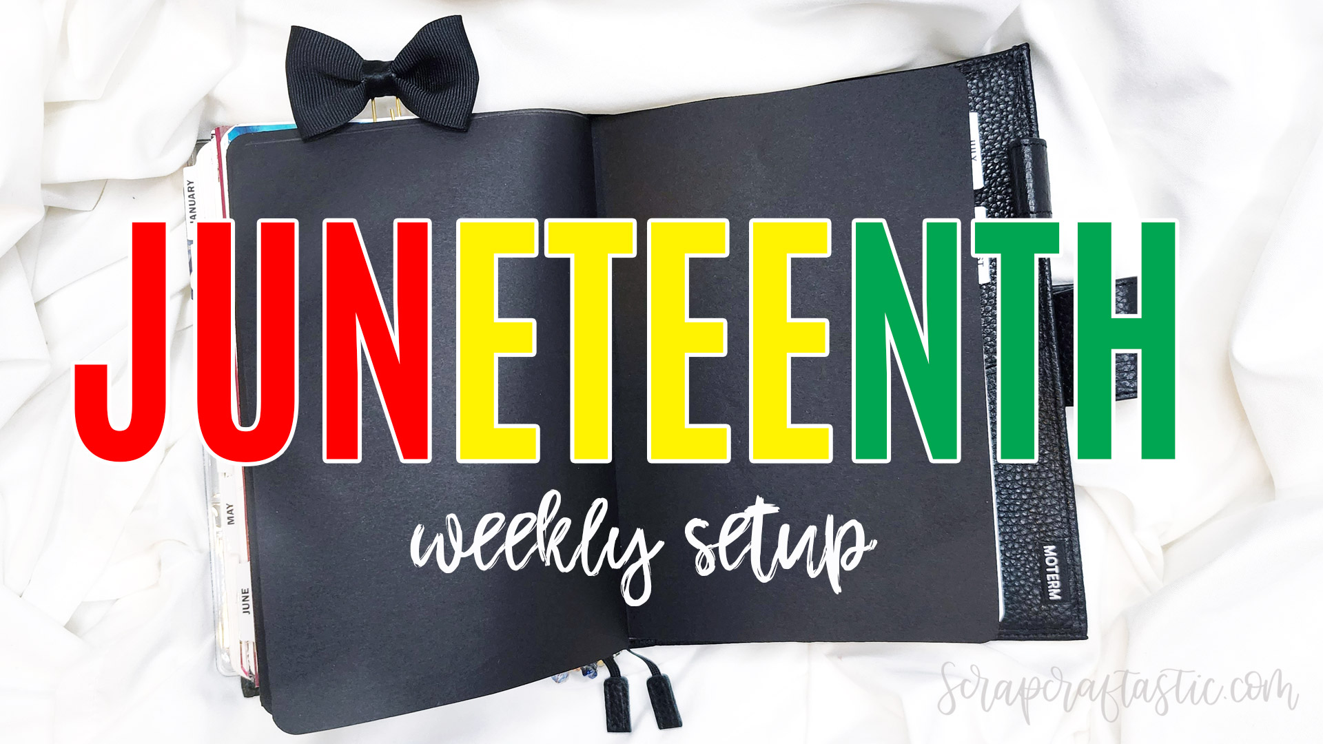 JUNETEENTH How To Create a Black-Out Planner Spread in a B6 Stalogy