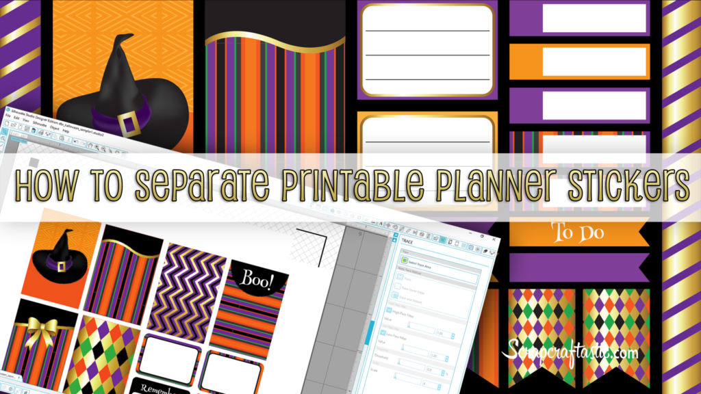 How to Separate Printable Planner Sticker in Silhouette Studio