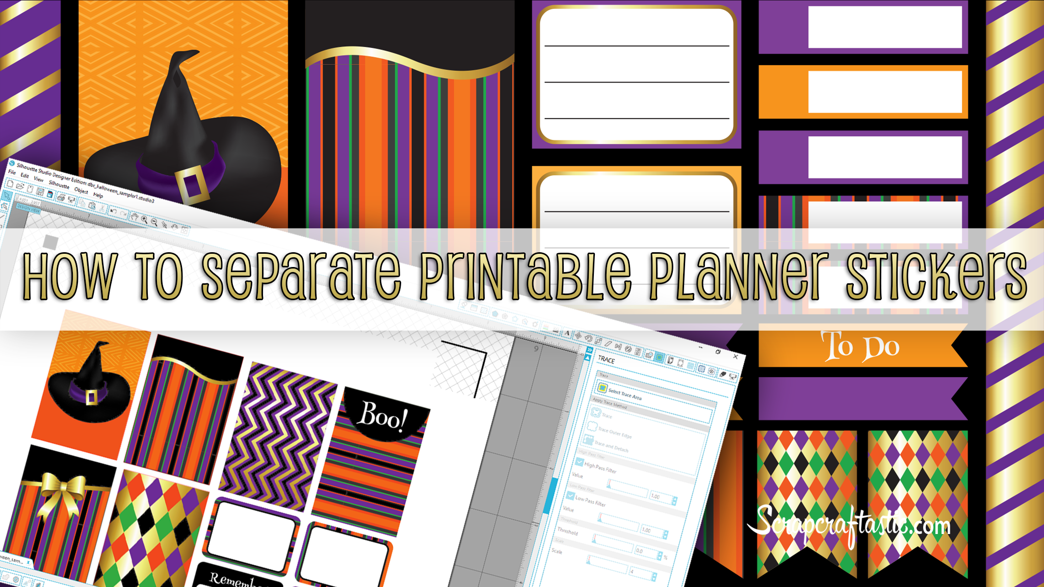 How to Work with Printable Planner Stickers in Silhouette Studio