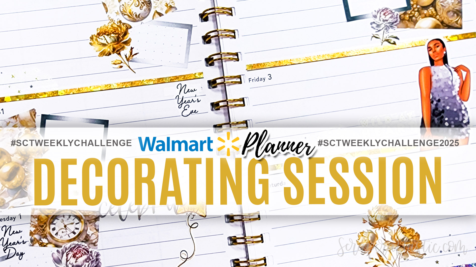 Wal-Mart Planner Plan With Me on a Budget DECORATING SESSION