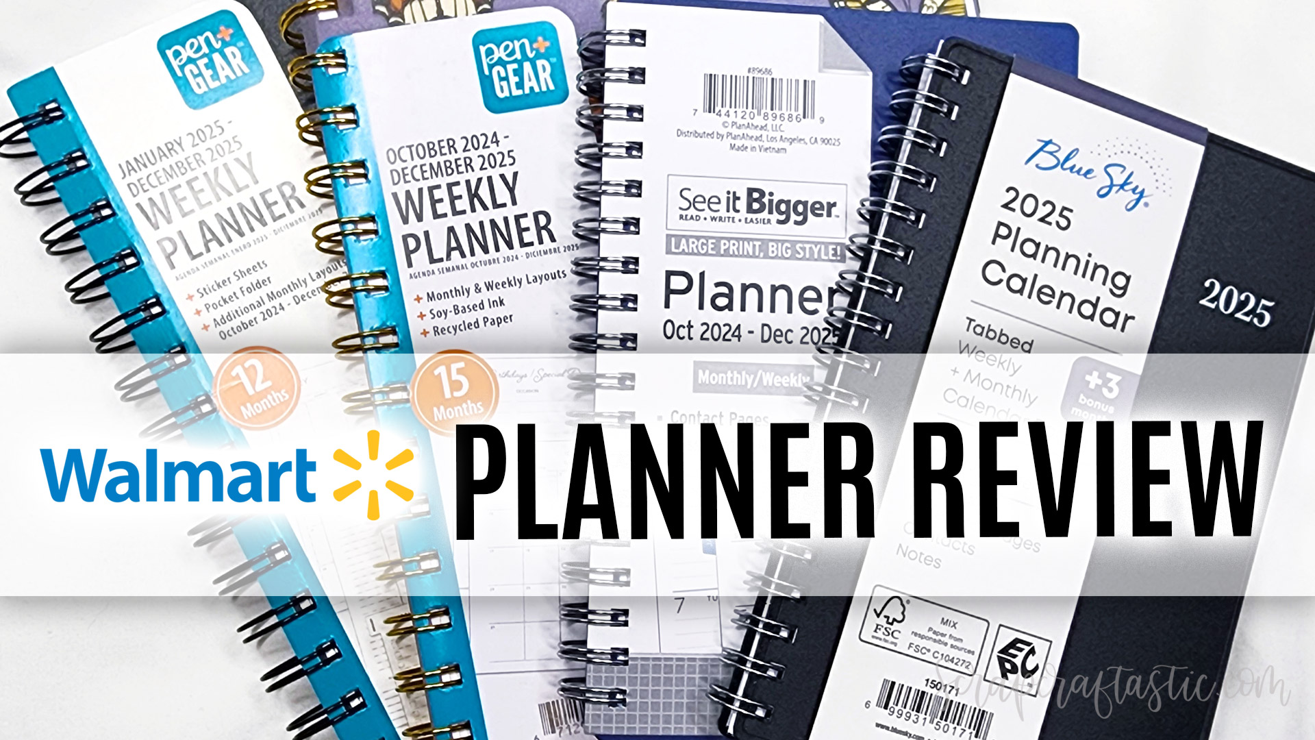 4 Budget Friendly 2025 Wal-Mart Weekly Planners