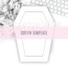 FREE DIY Coffin Shape Template