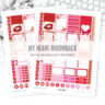 MY HEART Throwback Printable Planner Stickers Free Digital Download