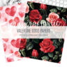 Valentine 12×12 Printable Papers Digital Download