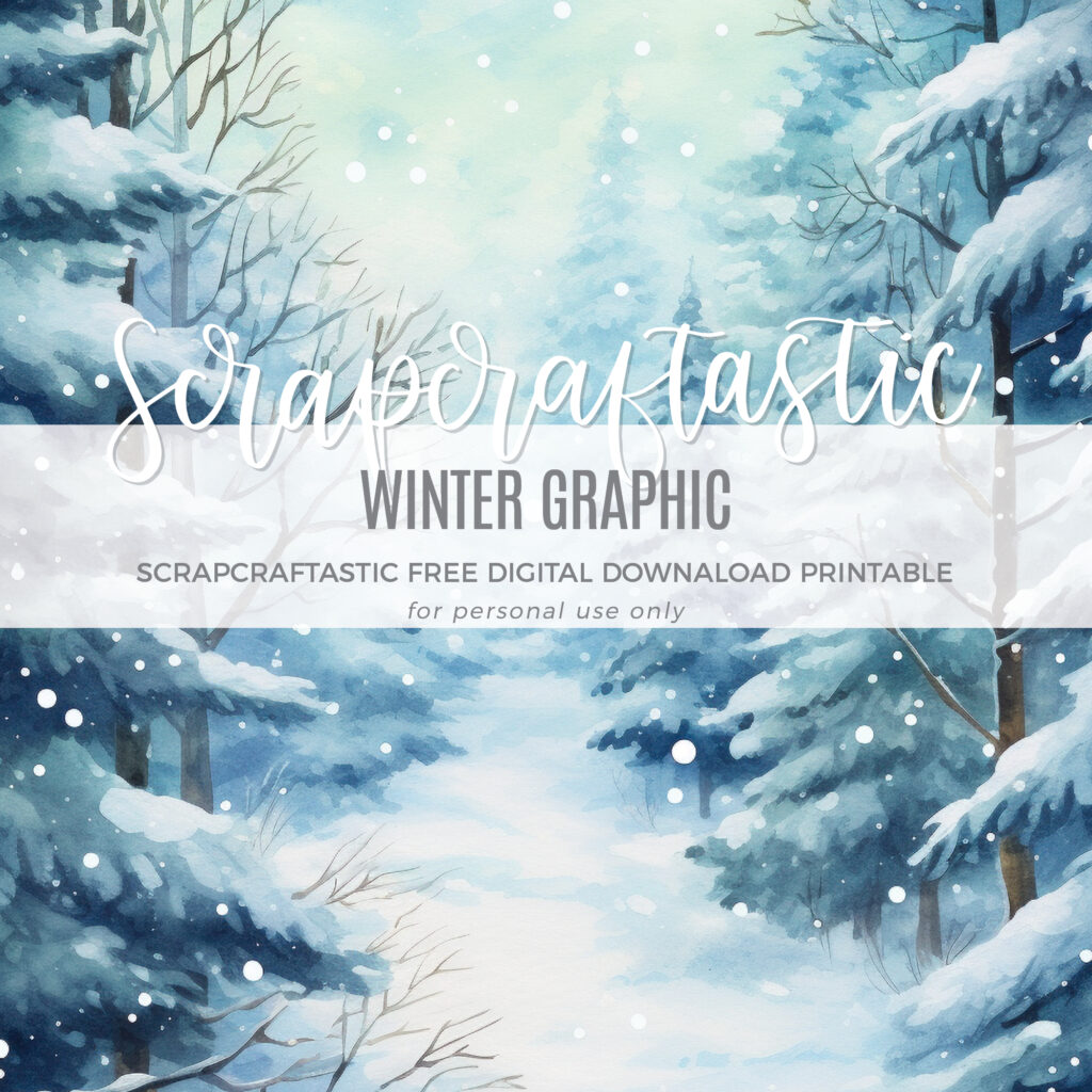 Free Winter Printable Dash Graphic
